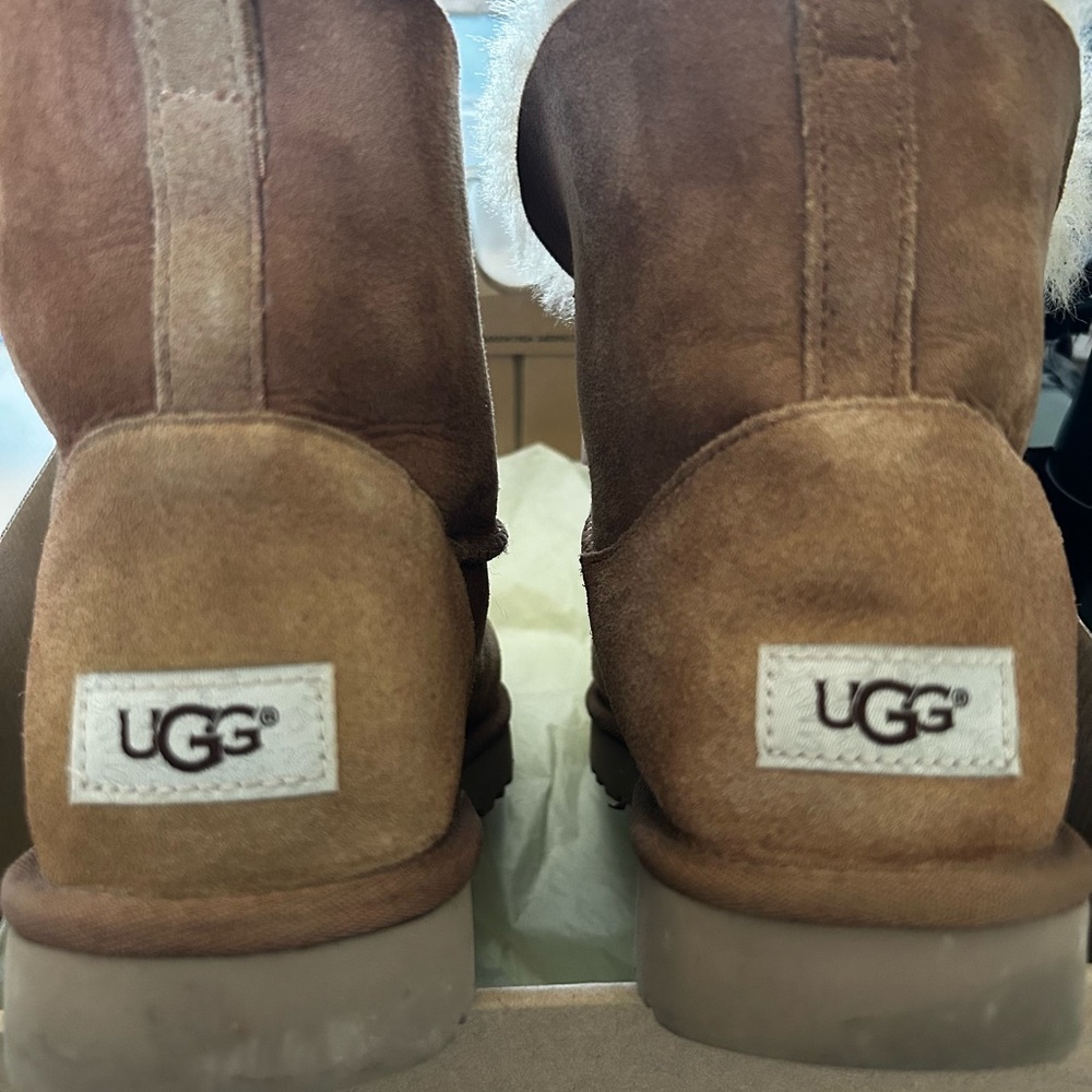 UGG Chestnut Suede Ankle Boots